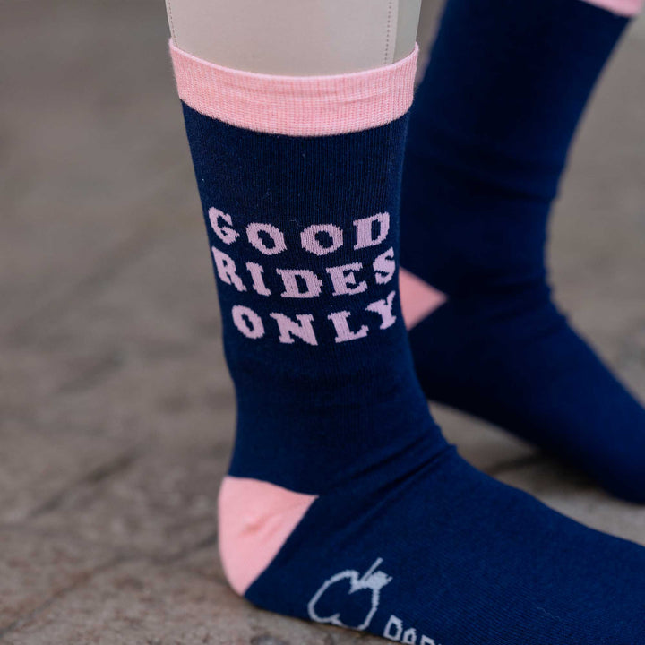 Dapplebay Knit Crew Socks - Good Rides Only