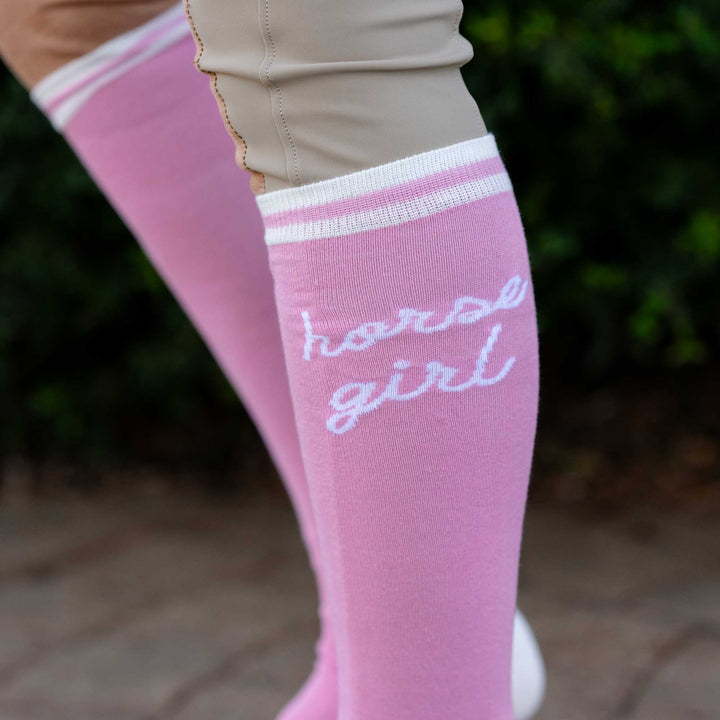 Dapplebay Knit Boot Socks - Horse Girl