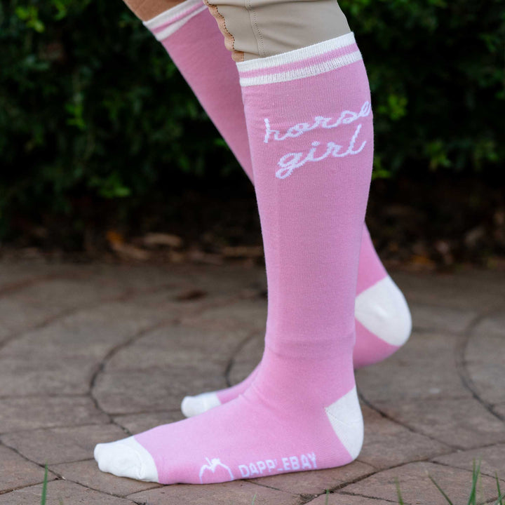 Dapplebay Knit Boot Socks - Horse Girl