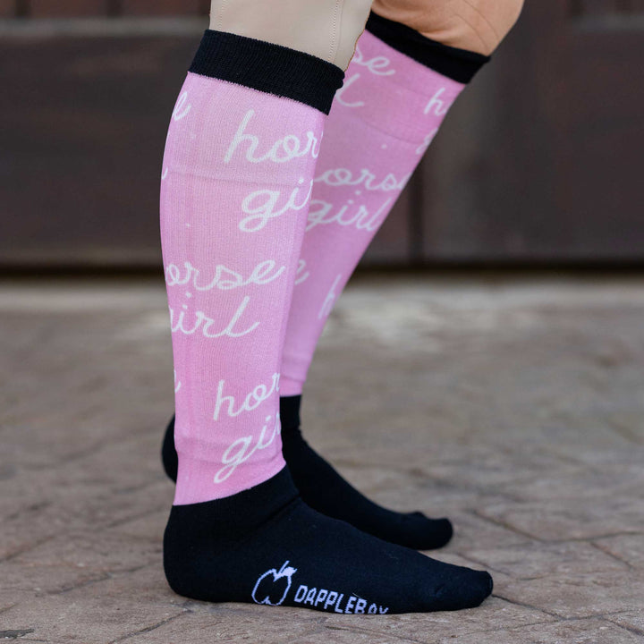 Dapplebay Slick Boot Socks - Horse Girl