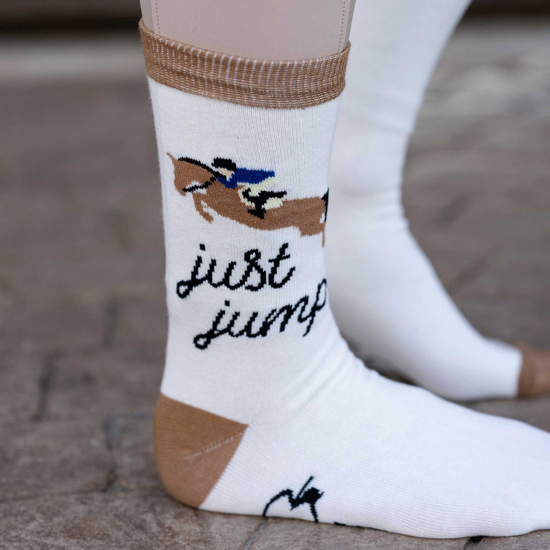 Dapplebay Knit Crew Socks - Just Jump