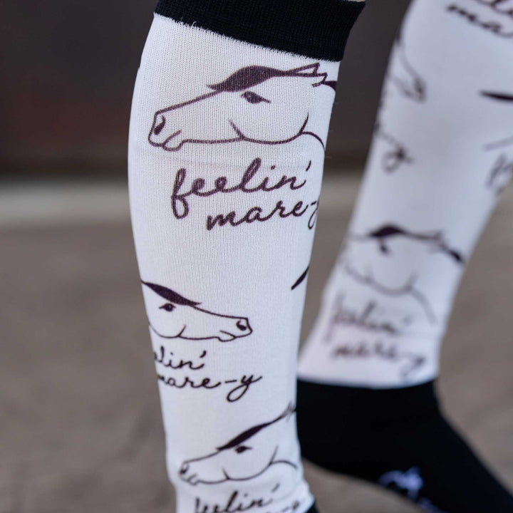 Dapplebay Slick Boot Socks - Feelin' Mare-y