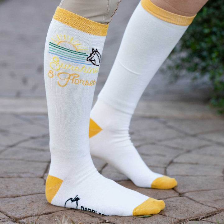 Dapplebay Knit Boot Socks - Sunshine & Horses