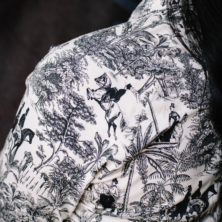 Tropical Toile 1/4 Zip Riding Top ~ LIMITED EDITION