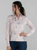 Dapplebay Dragonfly Meadow Western Riding Top - Light Pink