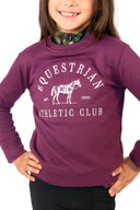 Dapplebay Equestrian Athletic Club Sweatshirt Kids - Plum