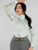 Dapplebay Dragonfly Meadow 1/4 Zip Riding Top - Long Sleeve