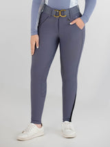 Dapplebay Sport Silicone Full Seat Breeches-Purple Dusk