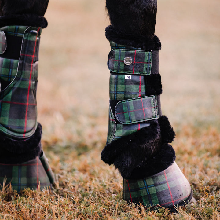 Holiday Plaid Brush Boots ~ LIMITED EDITION