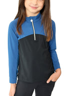 Dapplebay Lady Kid's 1/4 Riding Top - Bright Navy