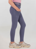 Dapplebay Kids Essential Silicone Full Seat Tights-Purple Dusk