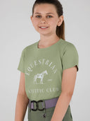 Dapplebay Kids Equestrian Athletic Club Tee-Sage