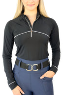 Dapplebay Lady 1/4 Riding Top - Black