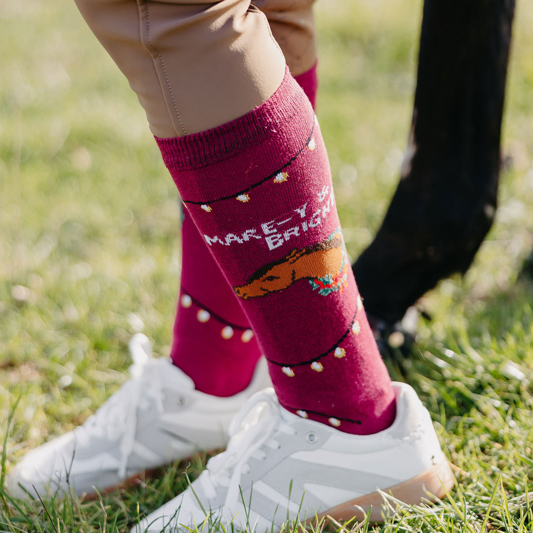 Dapplebay Mare-y & Bright Knit Boot Socks