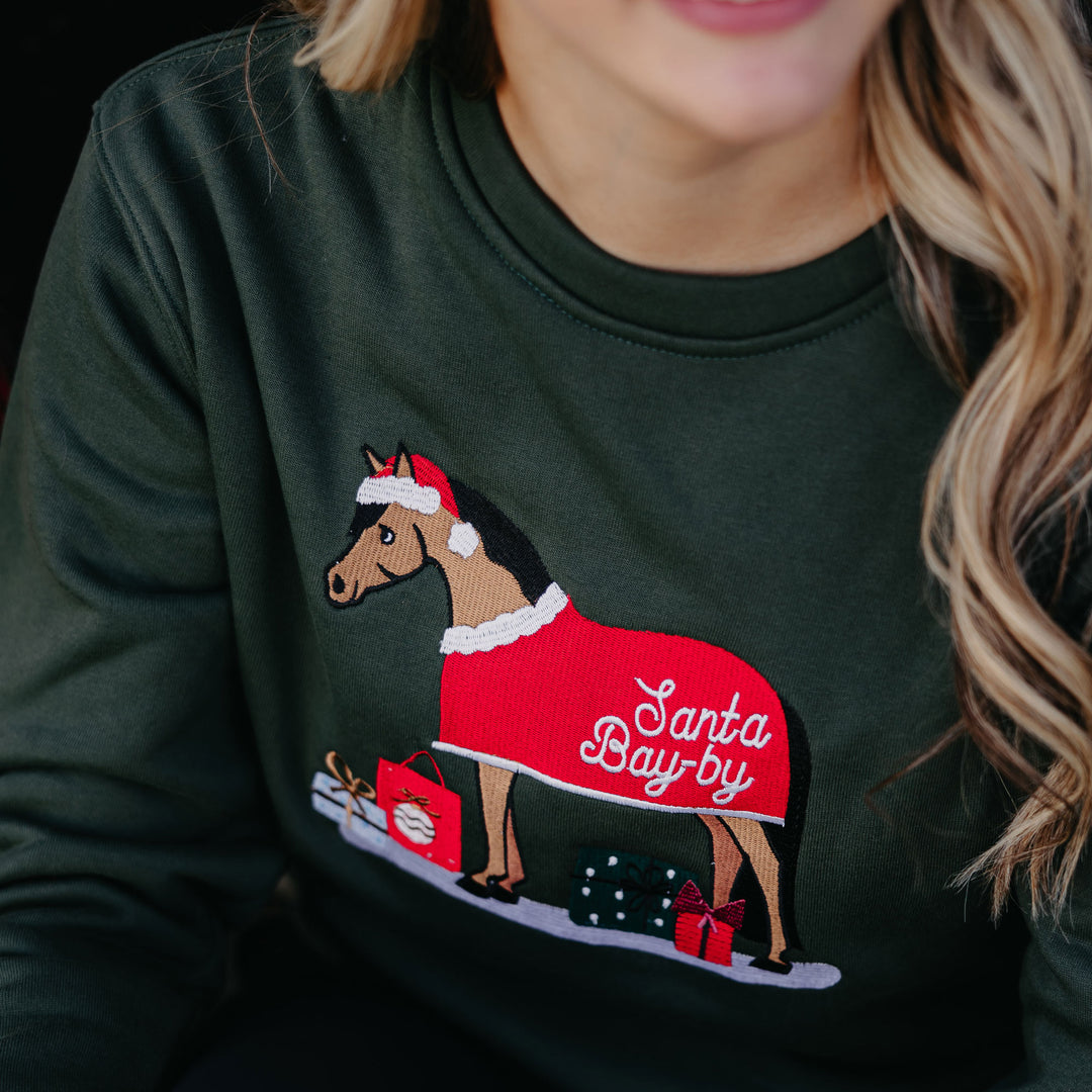 Dapplebay Santa Bay-by Crewneck Sweatshirt