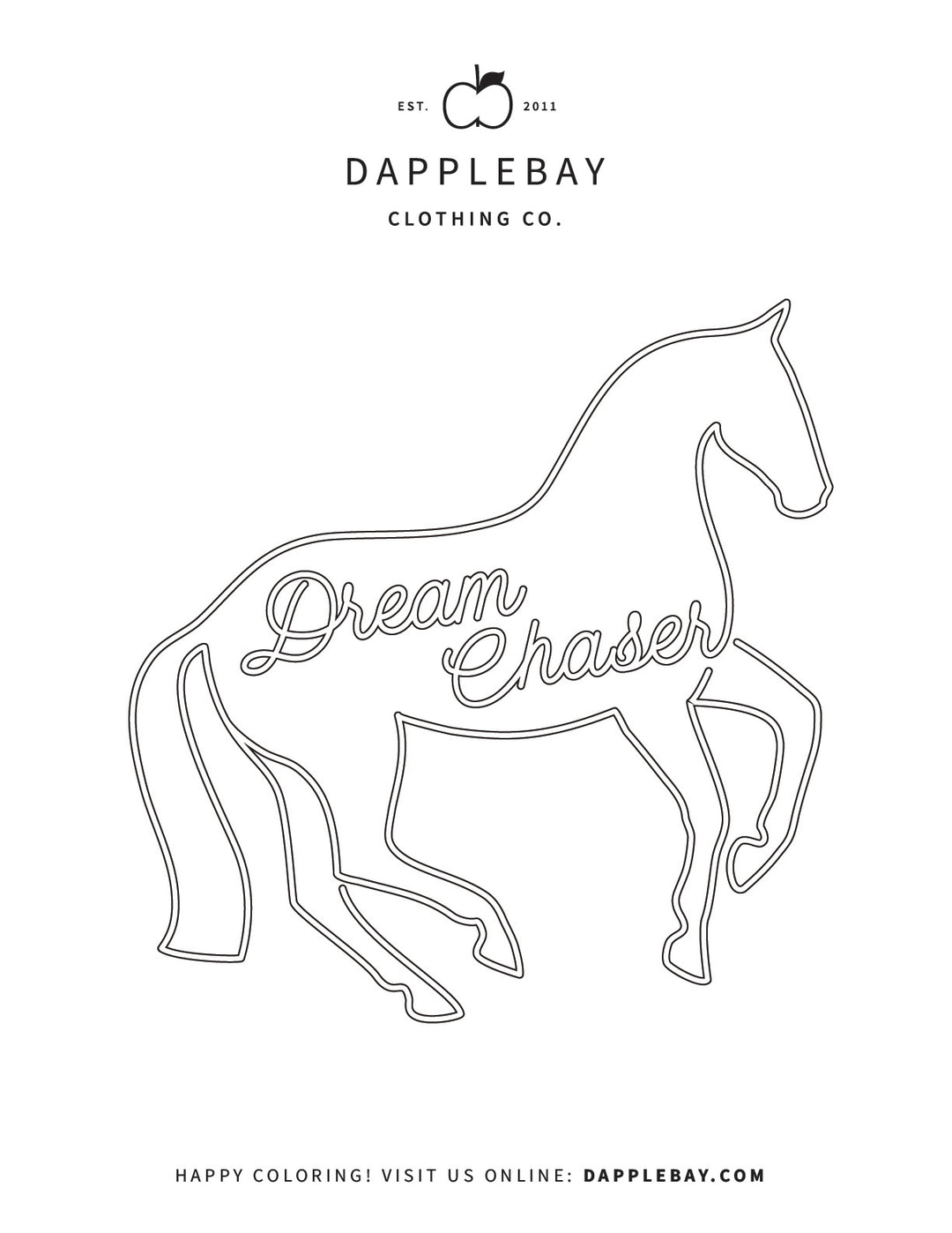 Coloring Page - Dressage Dream Chaser