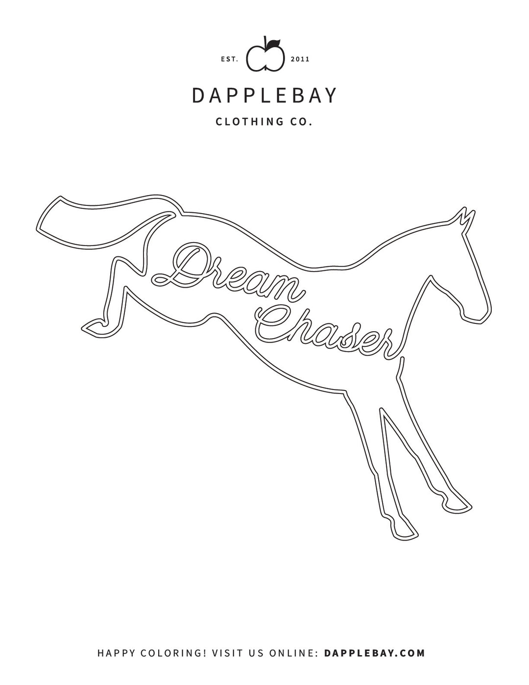Coloring Page - Eventing Dream Chaser