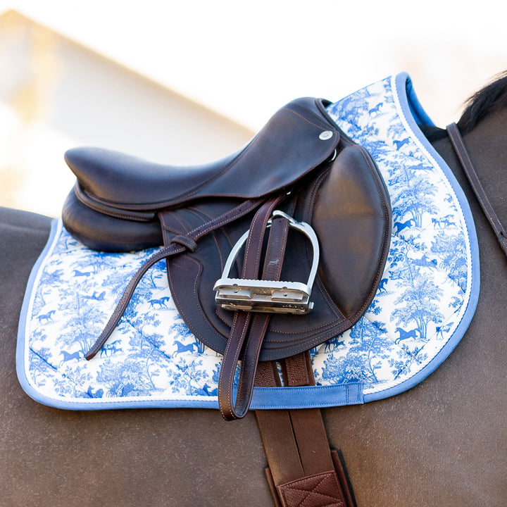Equestrian Toile Pony Saddle Pad ~ LIMITED EDITION