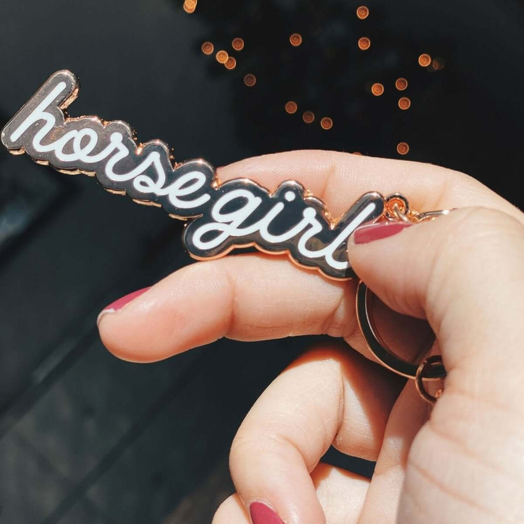 Horse Girl - Keychain | Equestrian Keychains - Horse Keychains and Keyrings for Horse Lovers