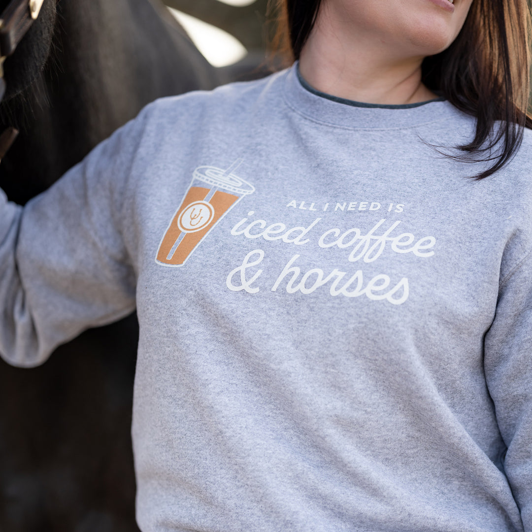 Iced Coffee & Horses Sweatshirt