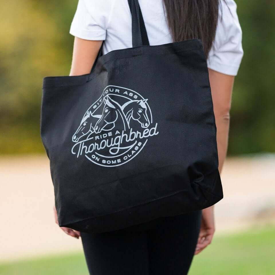 Ride A Thoroughbred Tote Bag