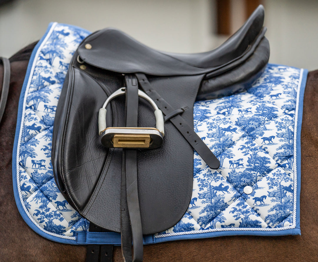 Equestrian Toile Dressage Saddle Pad ~ LIMITED EDITION