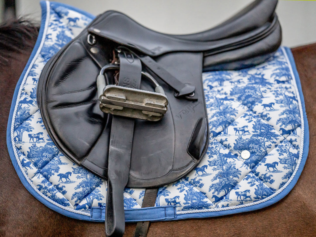 Equestrian Toile Jump Saddle Pad ~ LIMITED EDITION